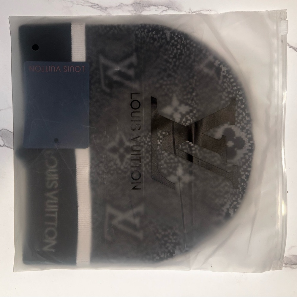 LV Monogram Knit Beanie Hat